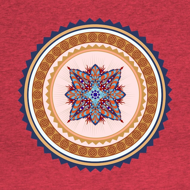 Meditation - I Love Meditation Mandala Circle by Savi L'amour